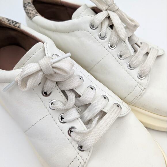 Linea Paolo Kelsey Platform Sneaker Women’s White Snakeskin Size US8.5M EU39 - Picture 10 of 11